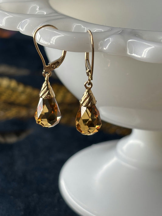 Citrine Briolette Earrings
