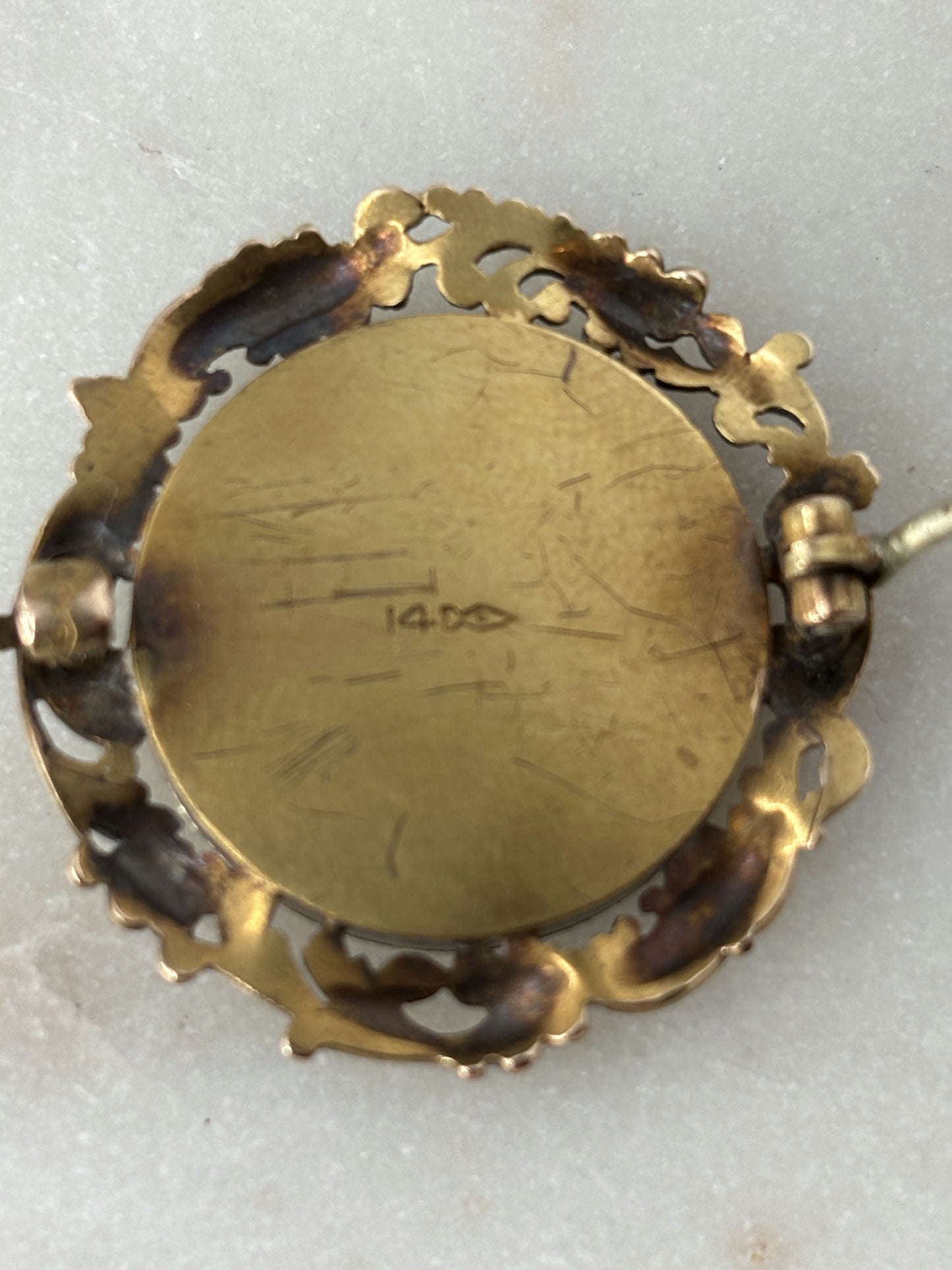 Antique Portrait Brooch