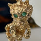 Cat Charm w/Green Eyes