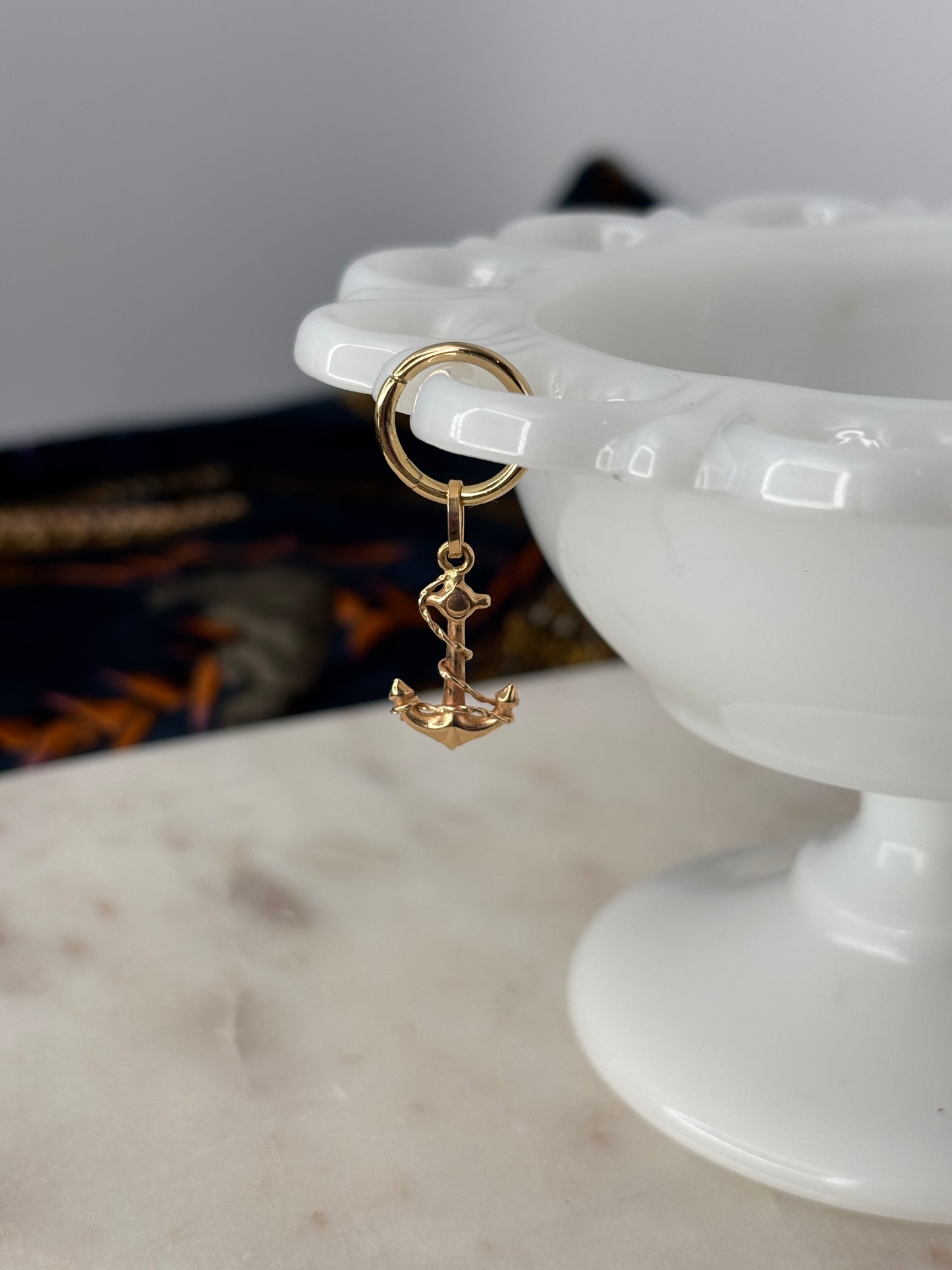 Gold Anchor Charm