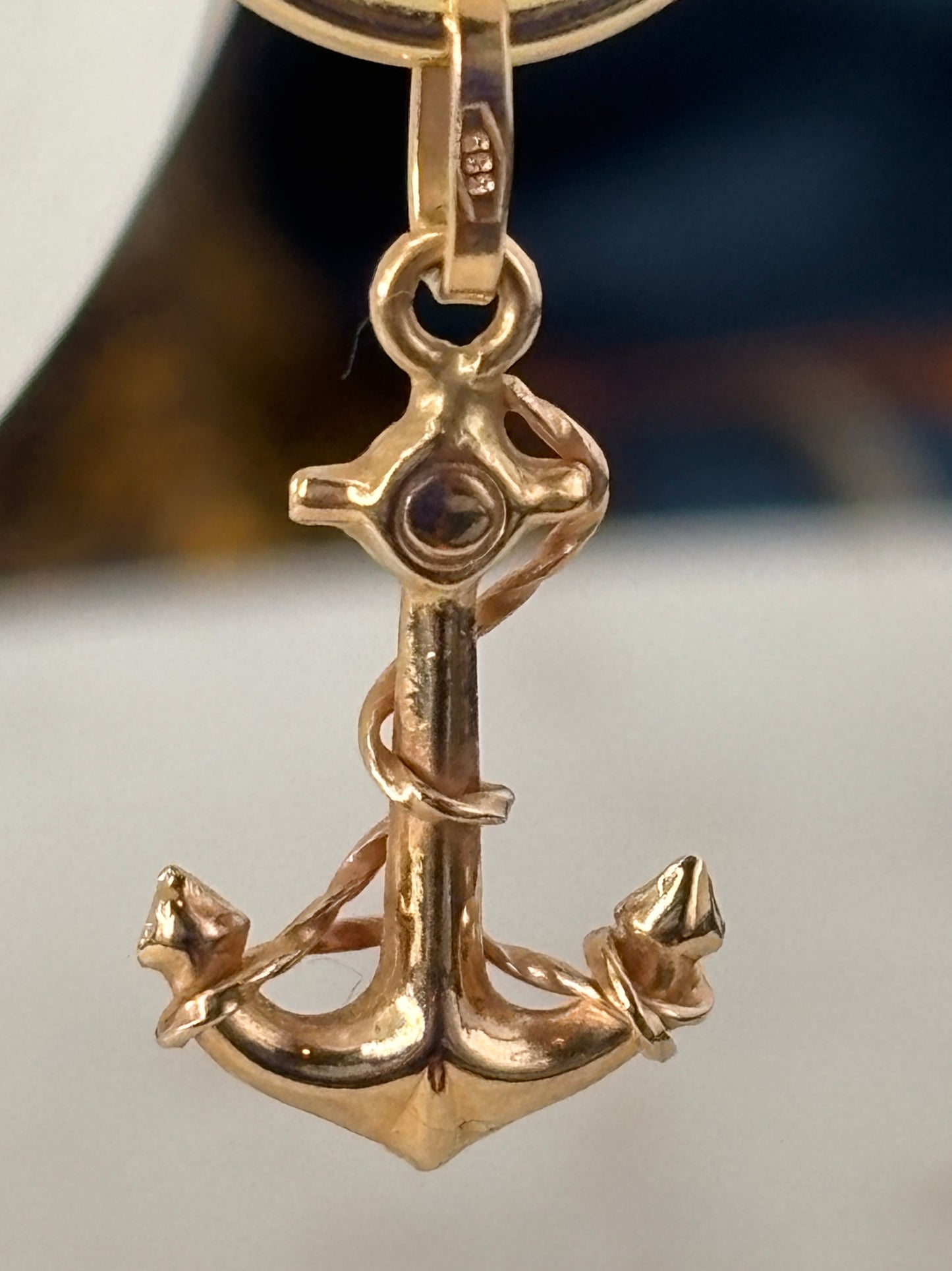 Gold Anchor Charm