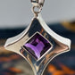 White Gold & Amethyst Pendant