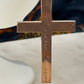 Antique Floral Engraved Cross Pendant