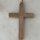 Antique Floral Engraved Cross Pendant