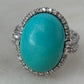 Turquoise & Diamond Cocktail Ring