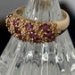 Ruby and Diamond Cluster Ring