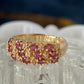 Ruby and Diamond Cluster Ring