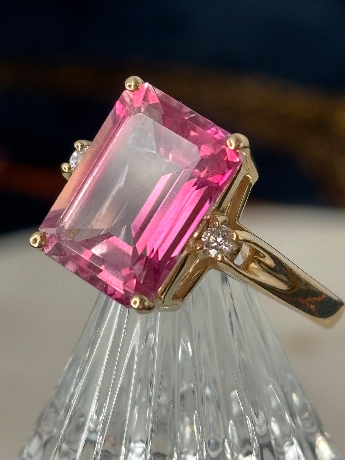 Pink Topaz Ring
