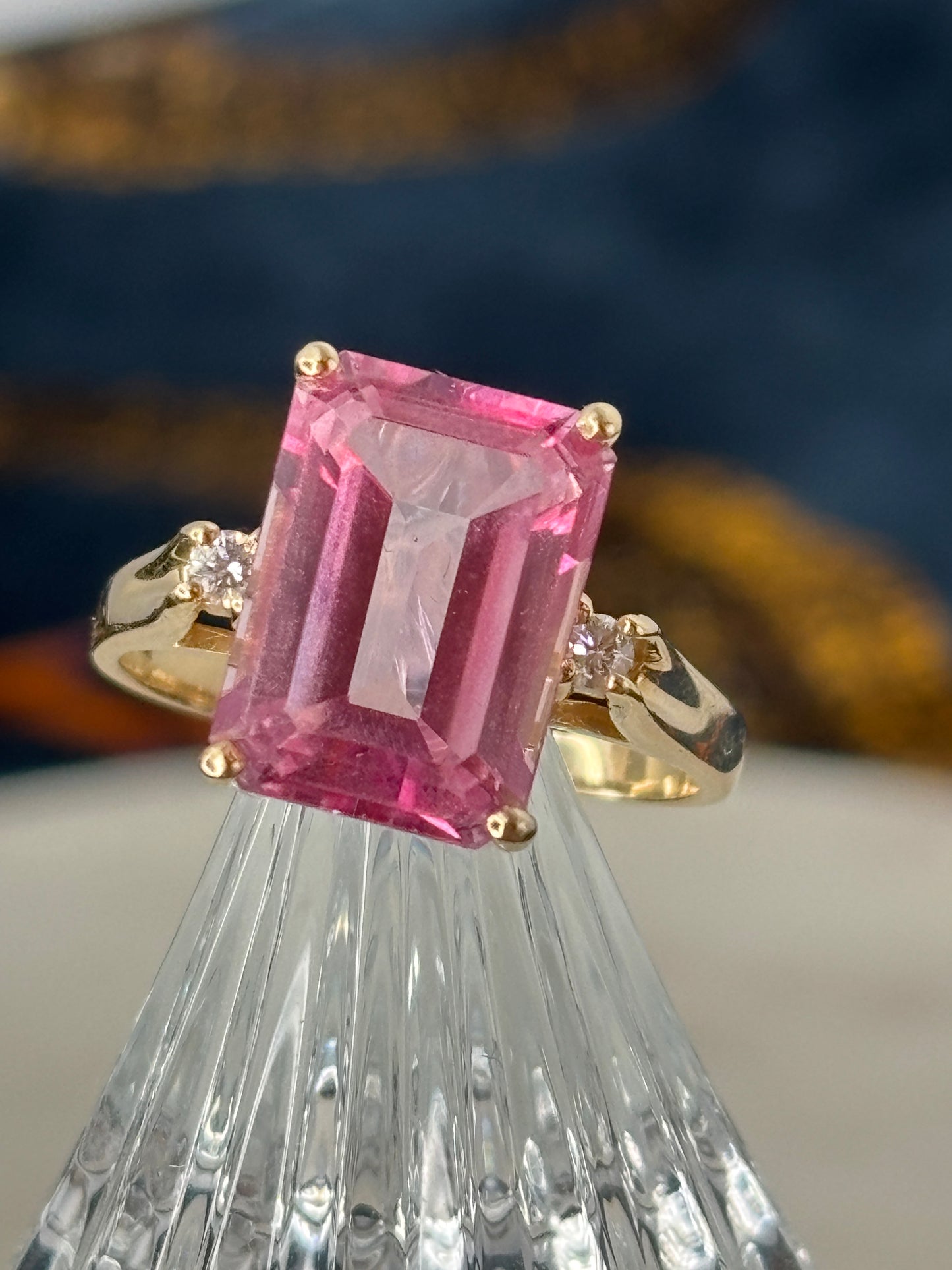 Pink Topaz Ring