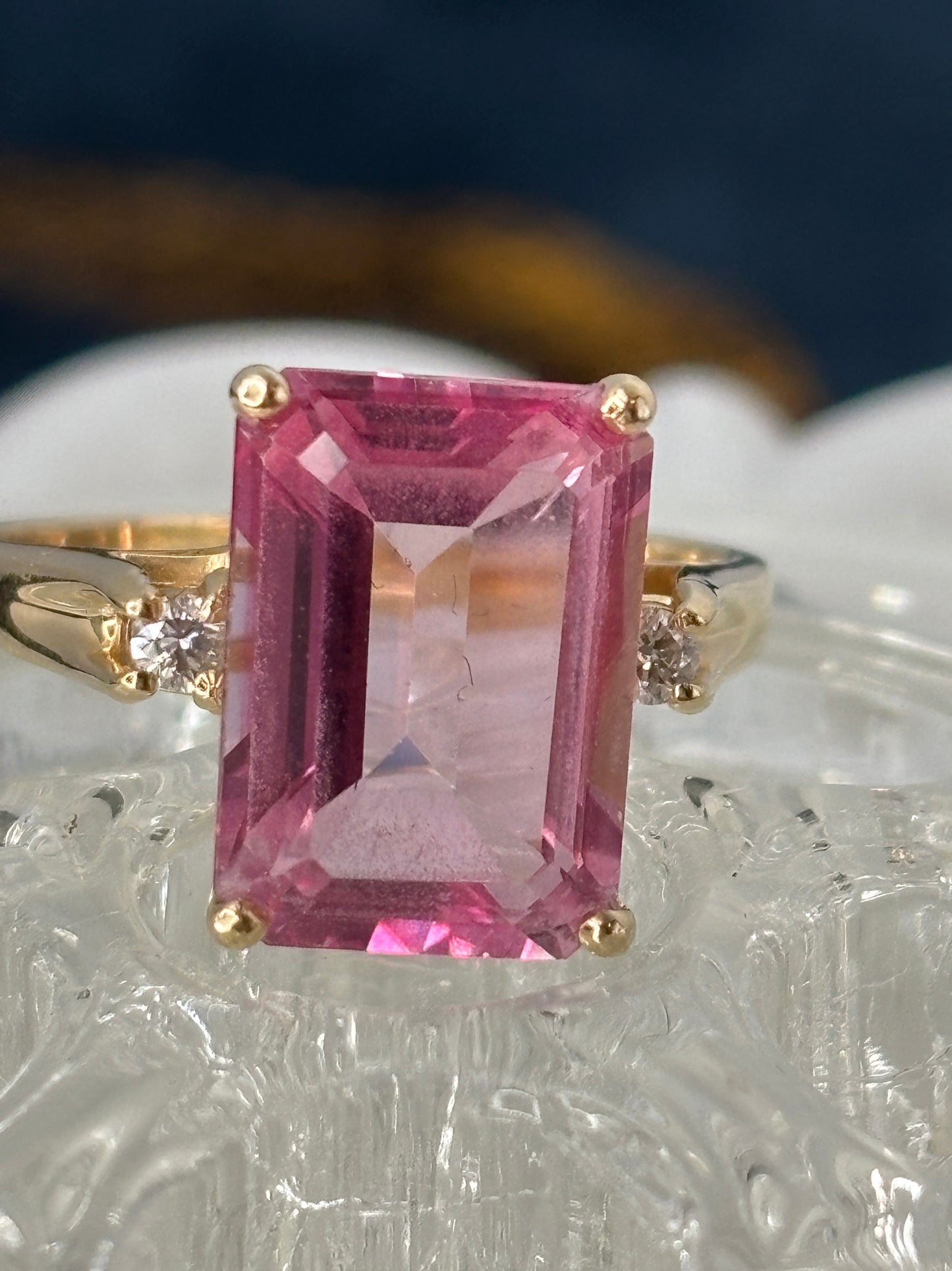 Pink Topaz Ring
