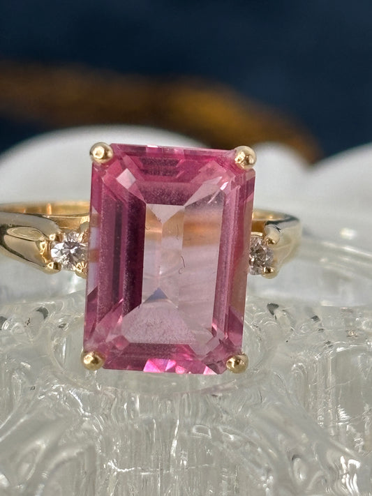 Pink Topaz Ring