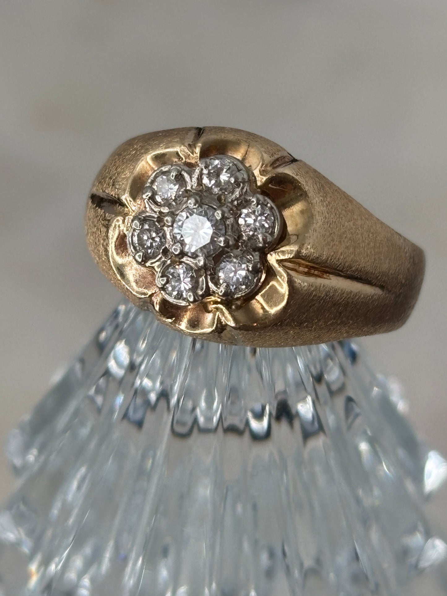 Vintage Diamond Kentucky Cluster Ring