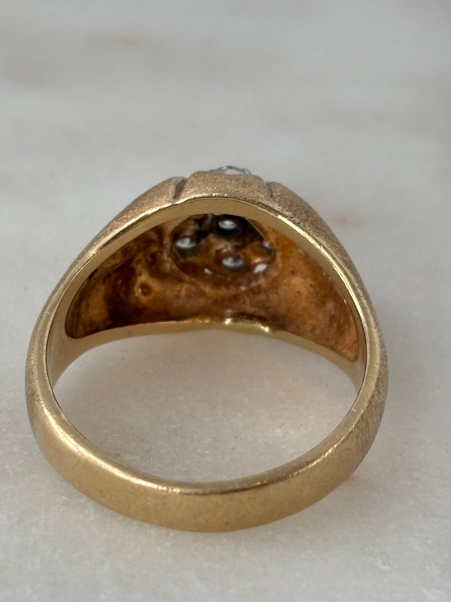 Vintage Diamond Kentucky Cluster Ring