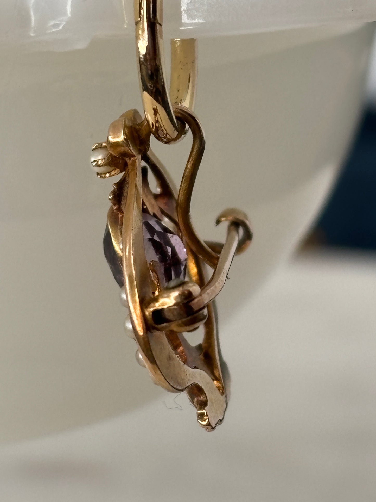 Art Nouveau Spade Pendant/Pin