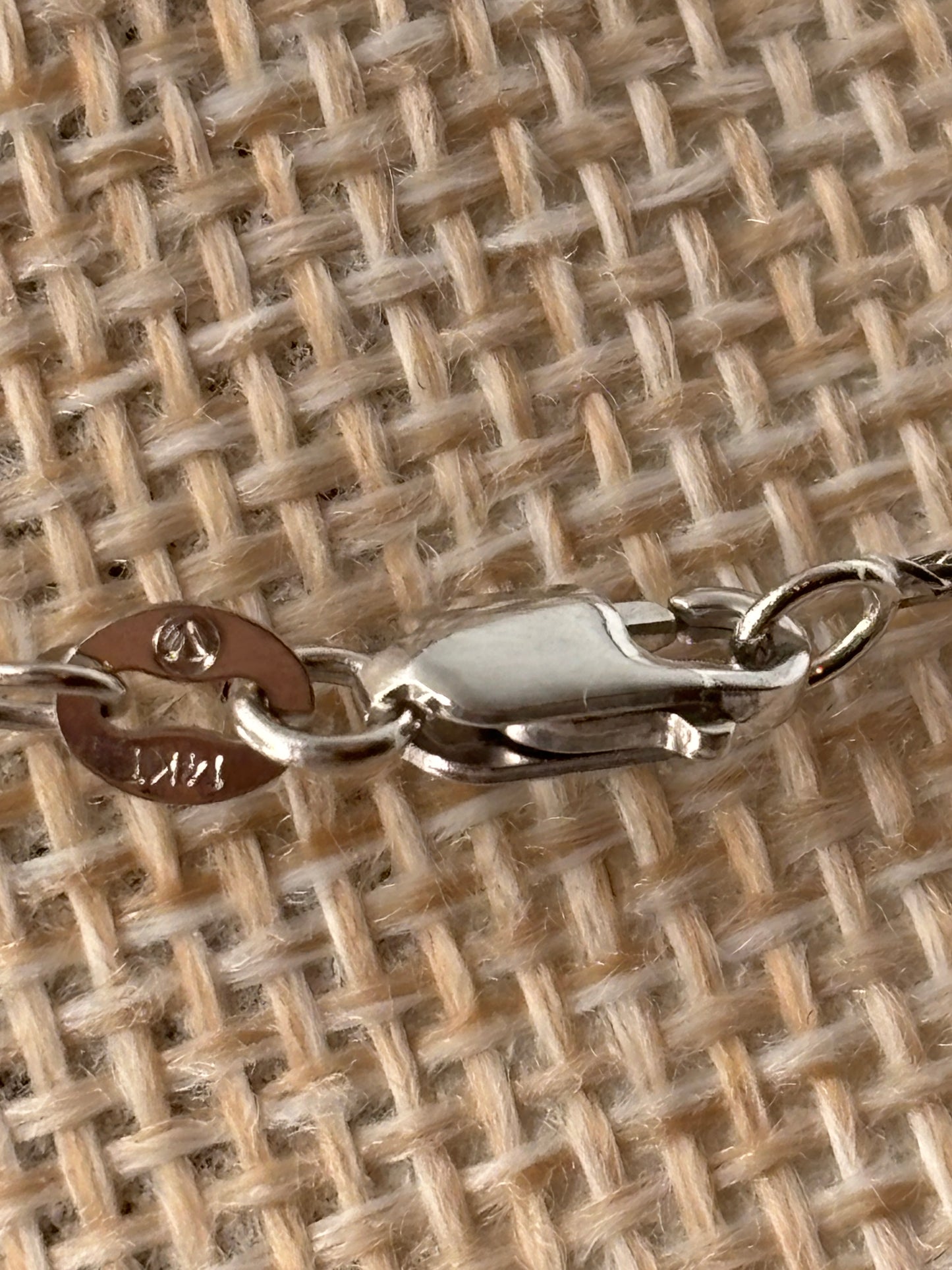 White Gold Mixed Link Chain