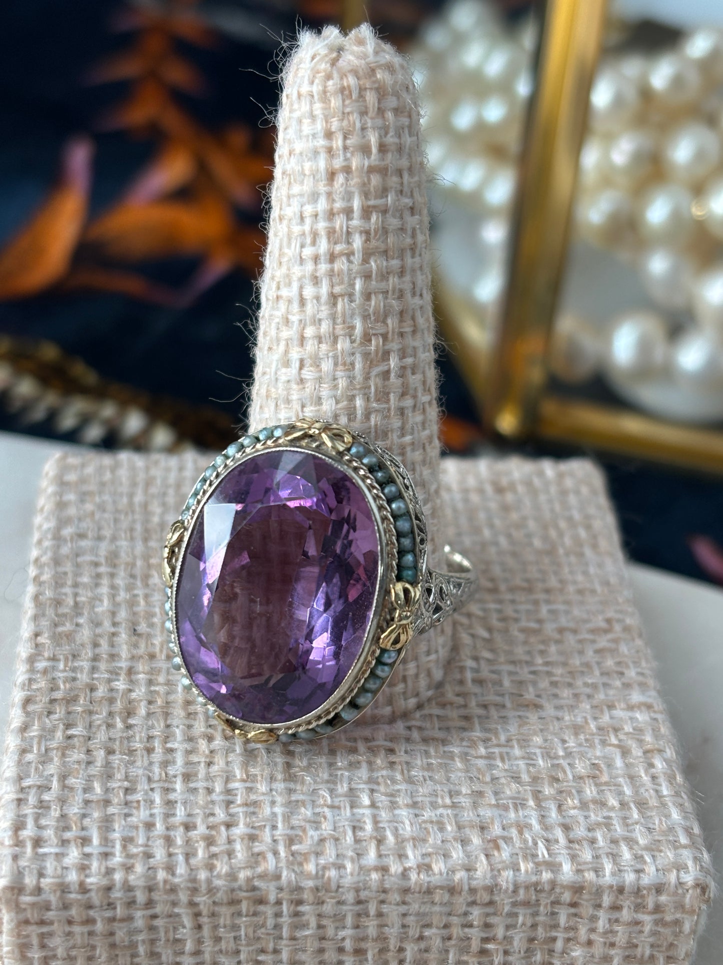 Antique Amethyst Cocktail Ring