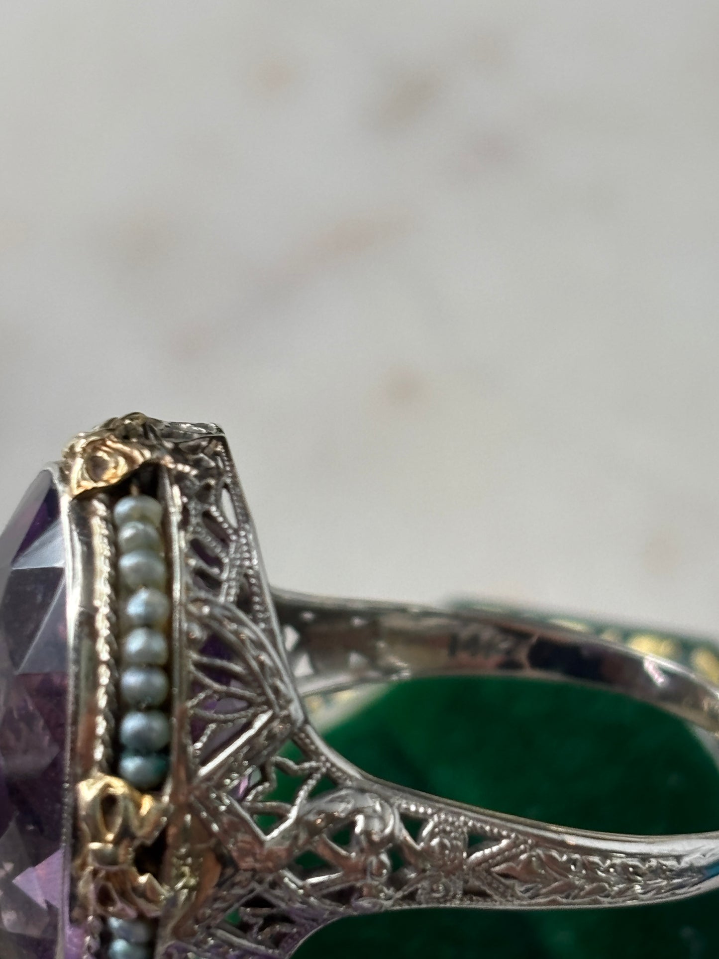 Antique Amethyst Cocktail Ring