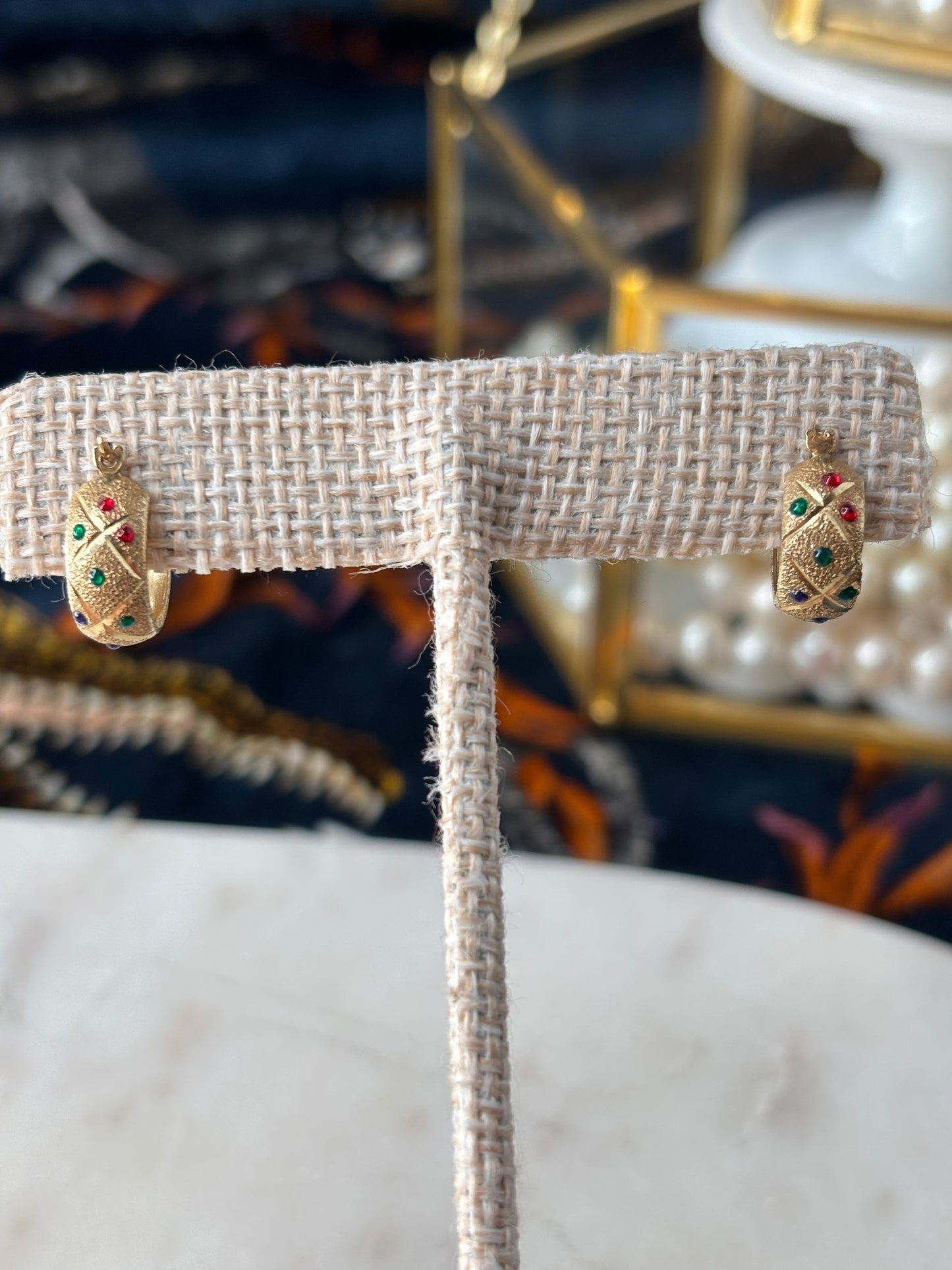 Enamel Dotted Huggies