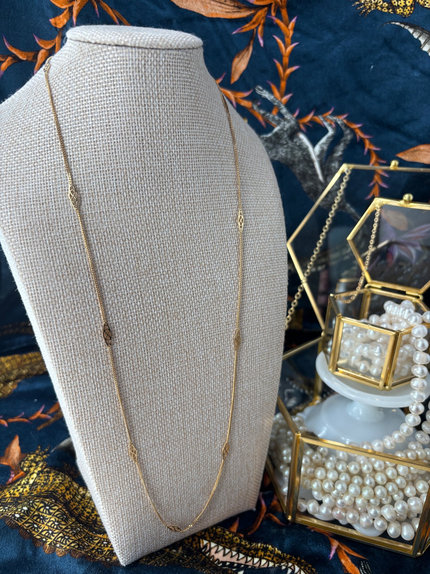 Gold Infinity Symbol Station Chain