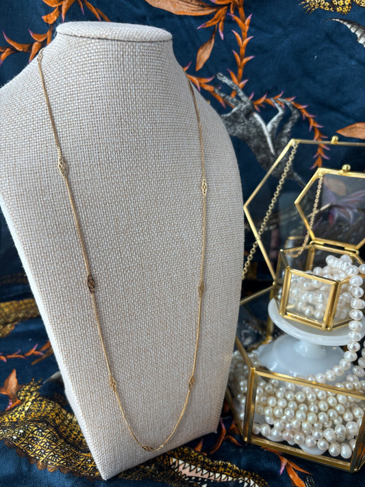 Gold Infinity Symbol Station Chain