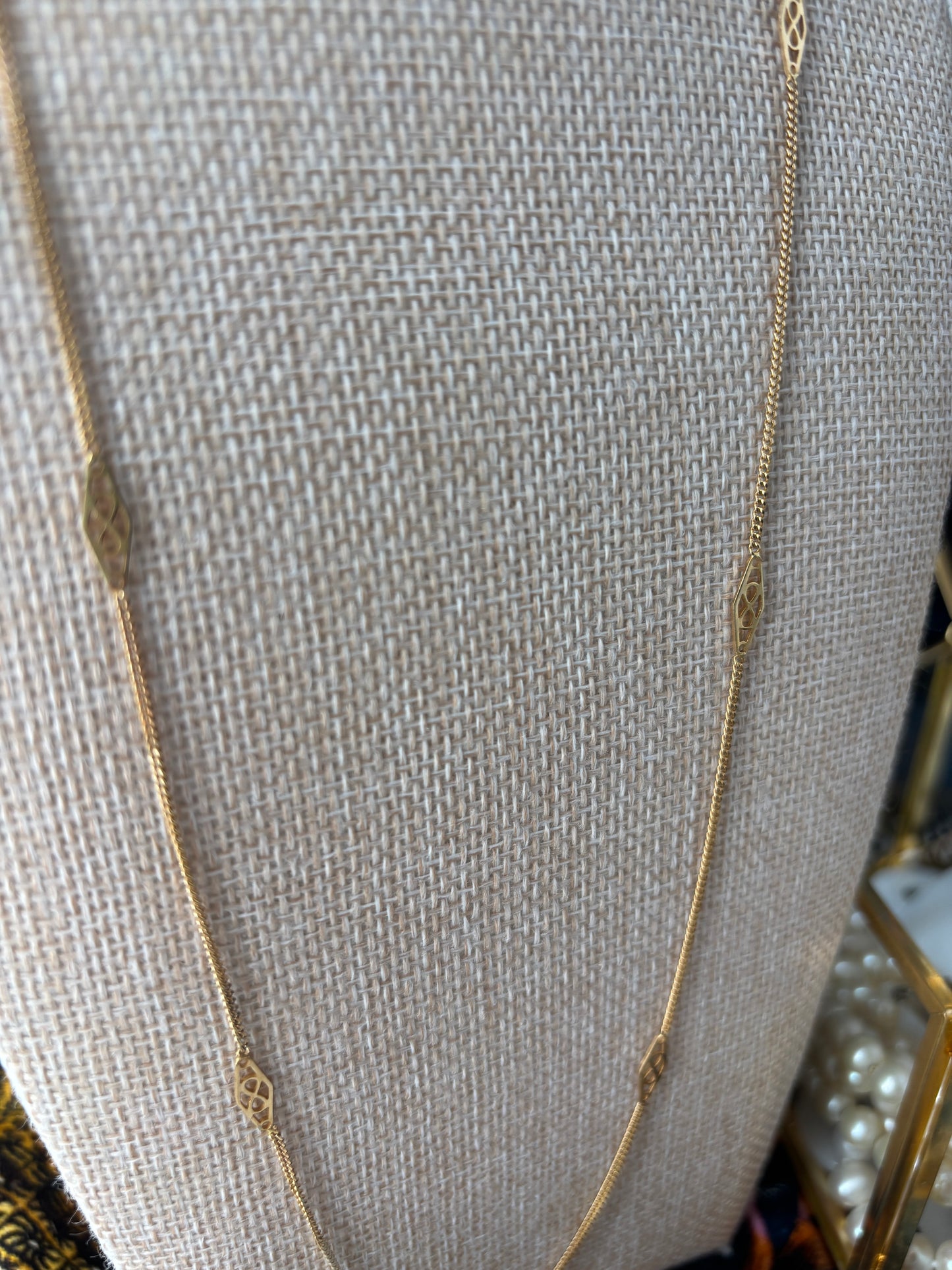 Gold Infinity Symbol Station Chain