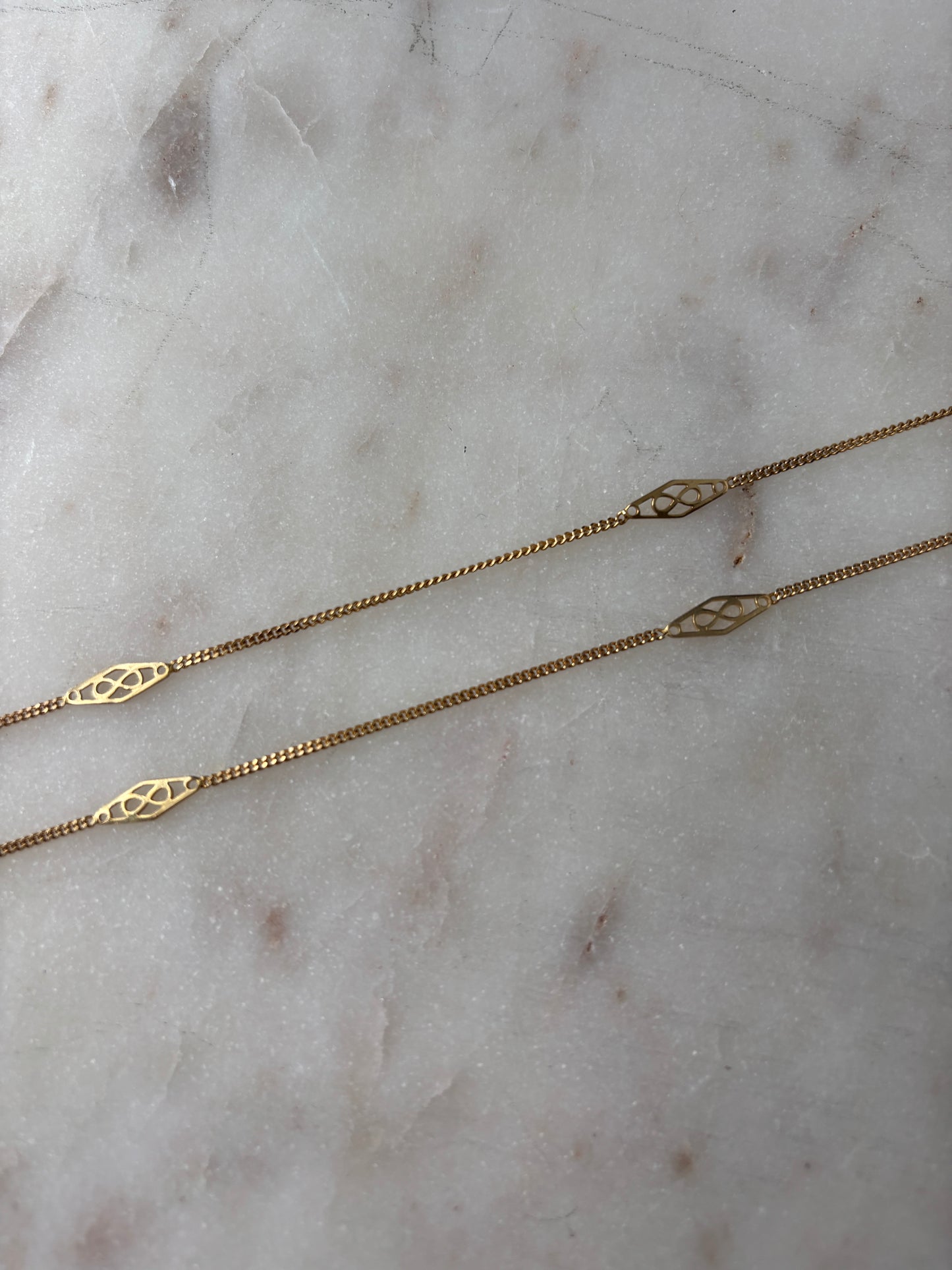 Gold Infinity Symbol Station Chain