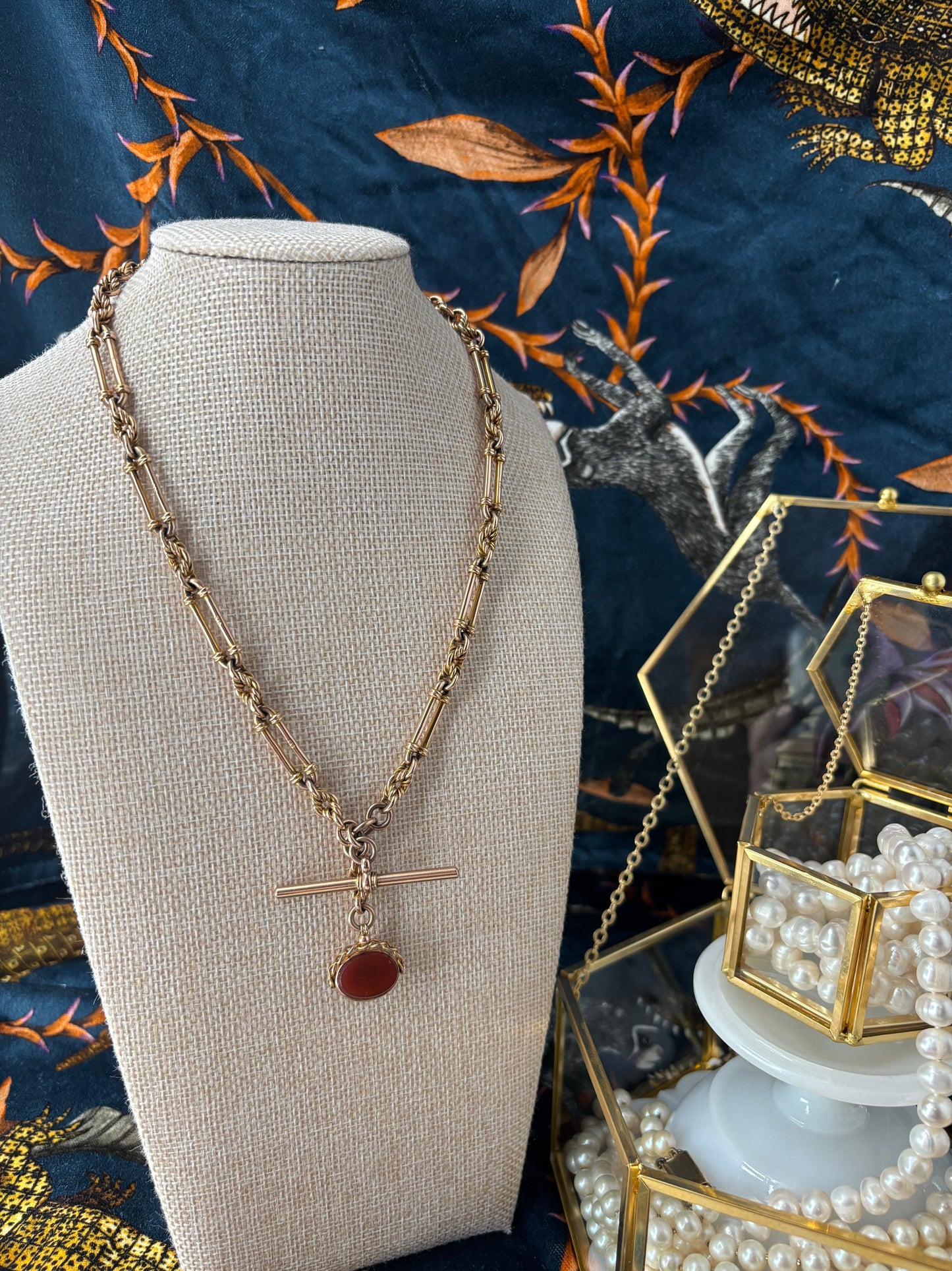 Fancy Link Antique Albert Watch 
Chain