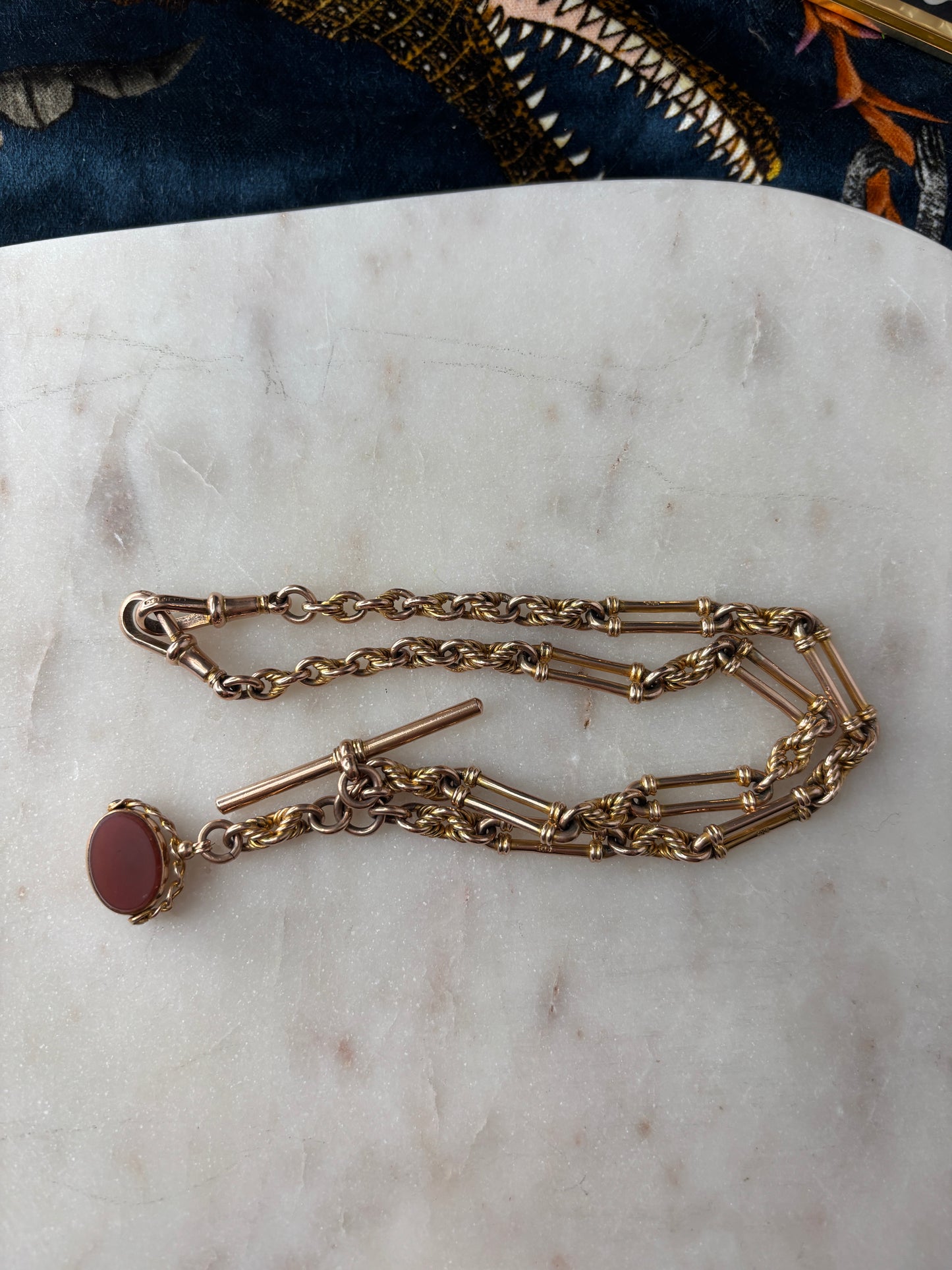 Fancy Link Antique Albert Watch 
Chain