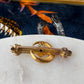 Antique Crescent & Heart Brooch