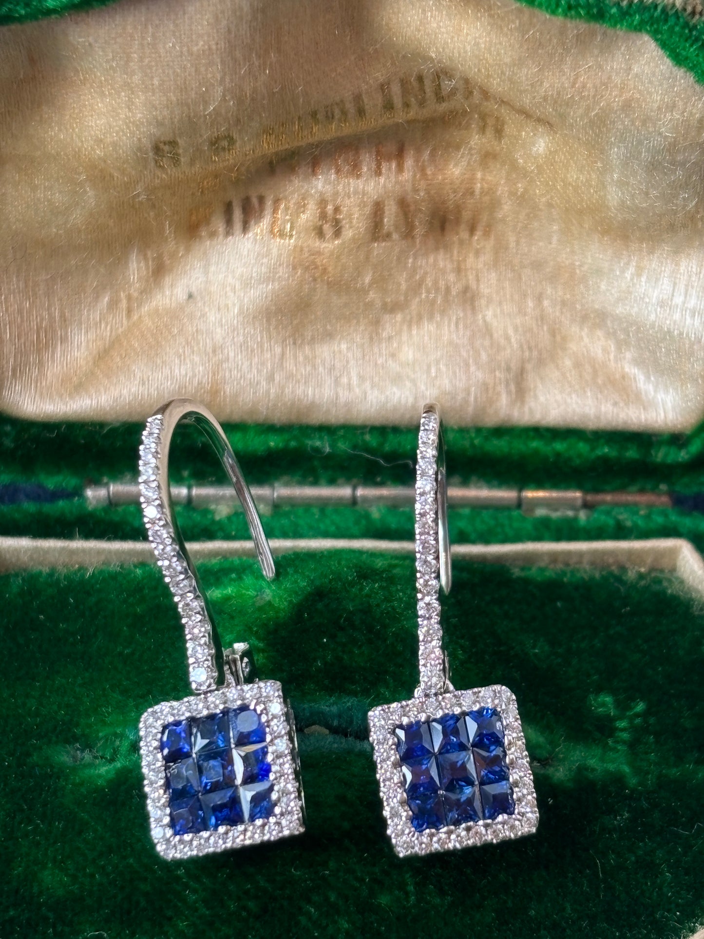 Diamond & Sapphire Earrings