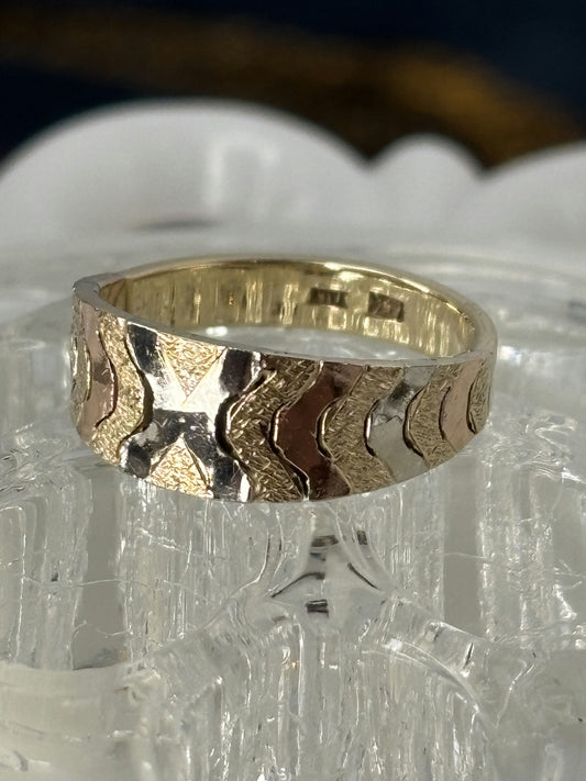 Tri-Color Gold Ring