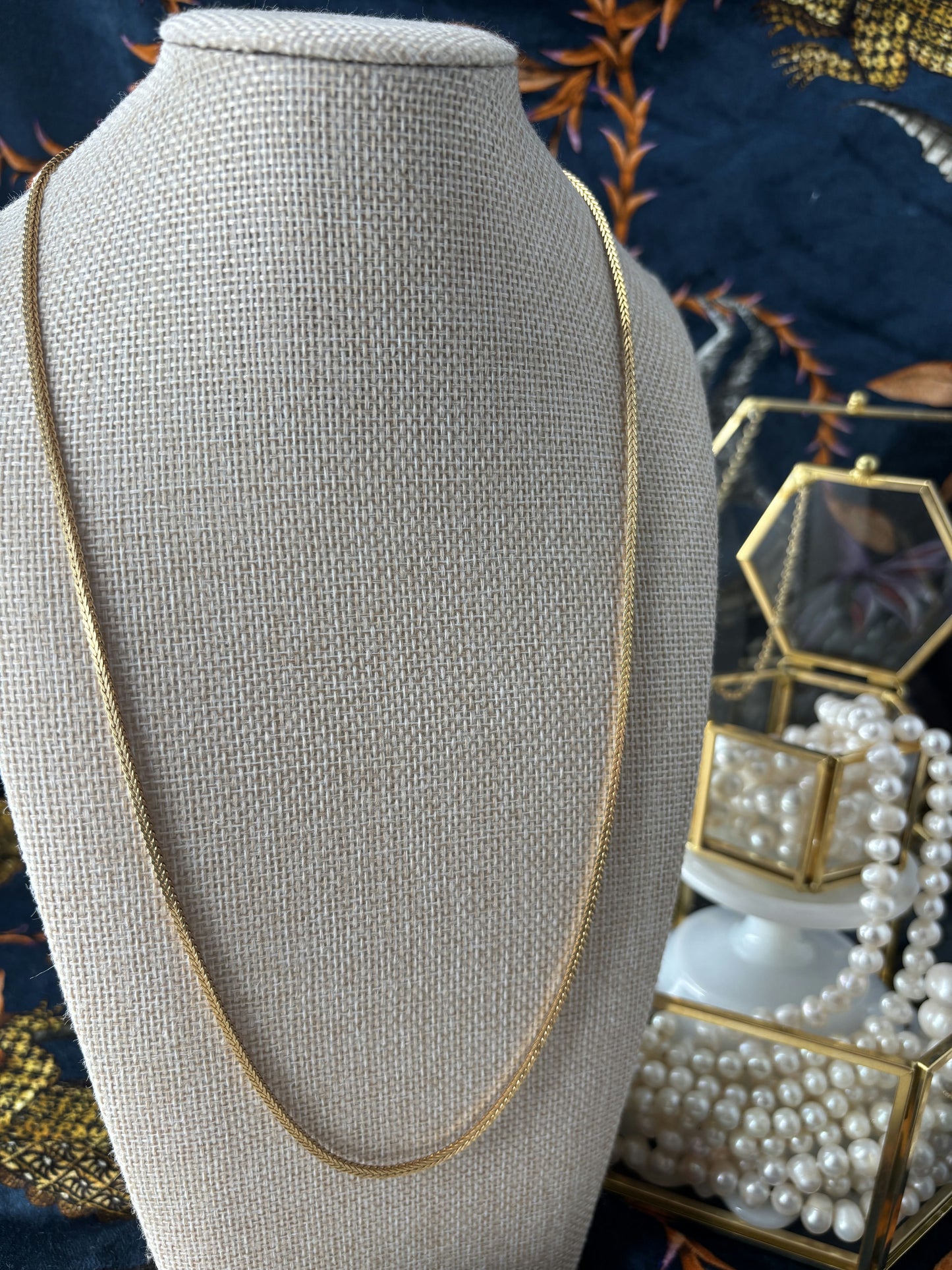 Gold Box Wheat Chain