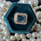 Blue Topaz & Diamond Beehive Ring