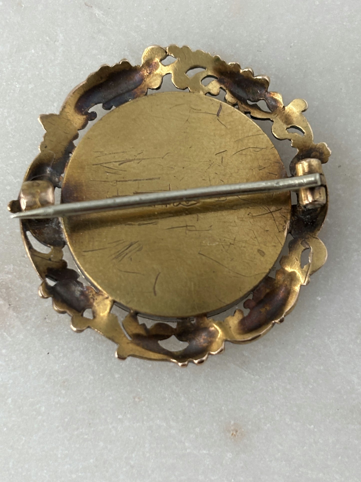 Antique Portrait Brooch