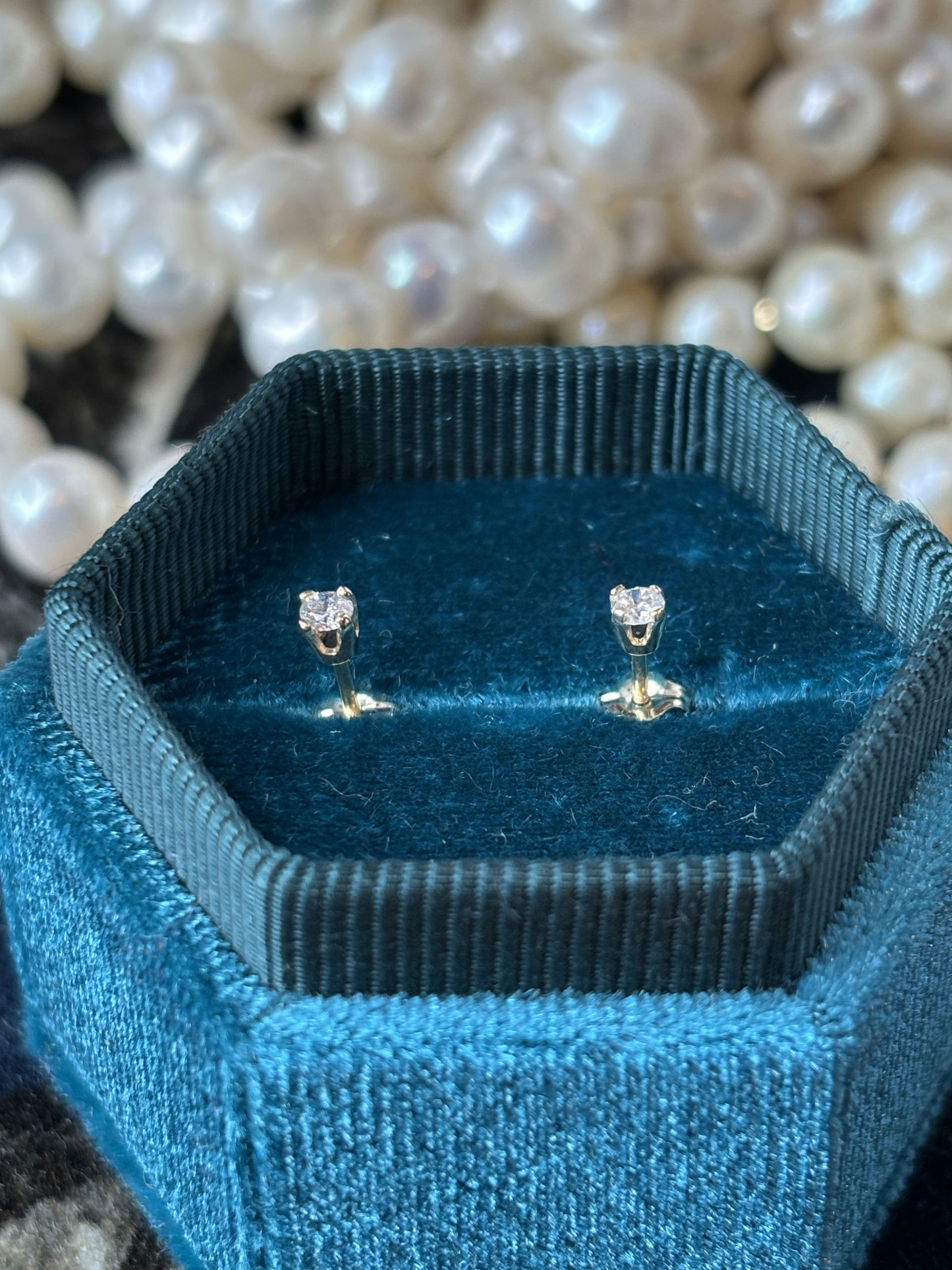 Petite Diamond Stud Earrings